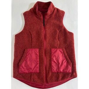 Smartwool Women’s Anchor Line Vest Masala Red Size Medium Wool Reversible i